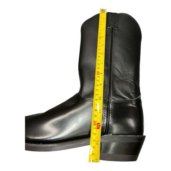 NWT JUSTIN Tobias 12" TALL WESTERN Men's western boot black - Picture 5 of 15